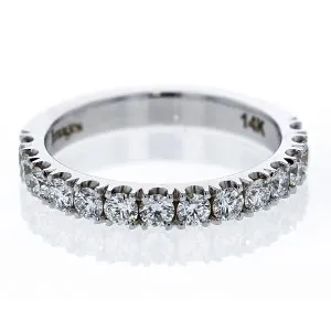.98ct French Pavé band in white gold.